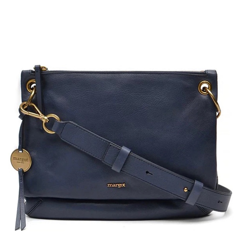 Margot New York- Black leather crossbody